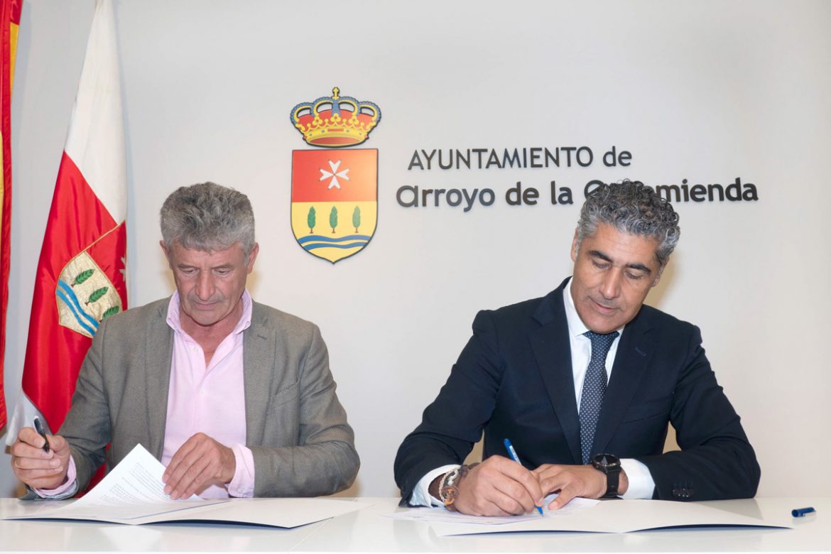 firma convenio protección civil Arroyo Simancas