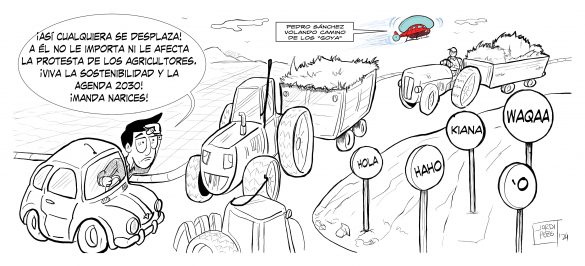 Viñeta de Jordi Pozo de febrero