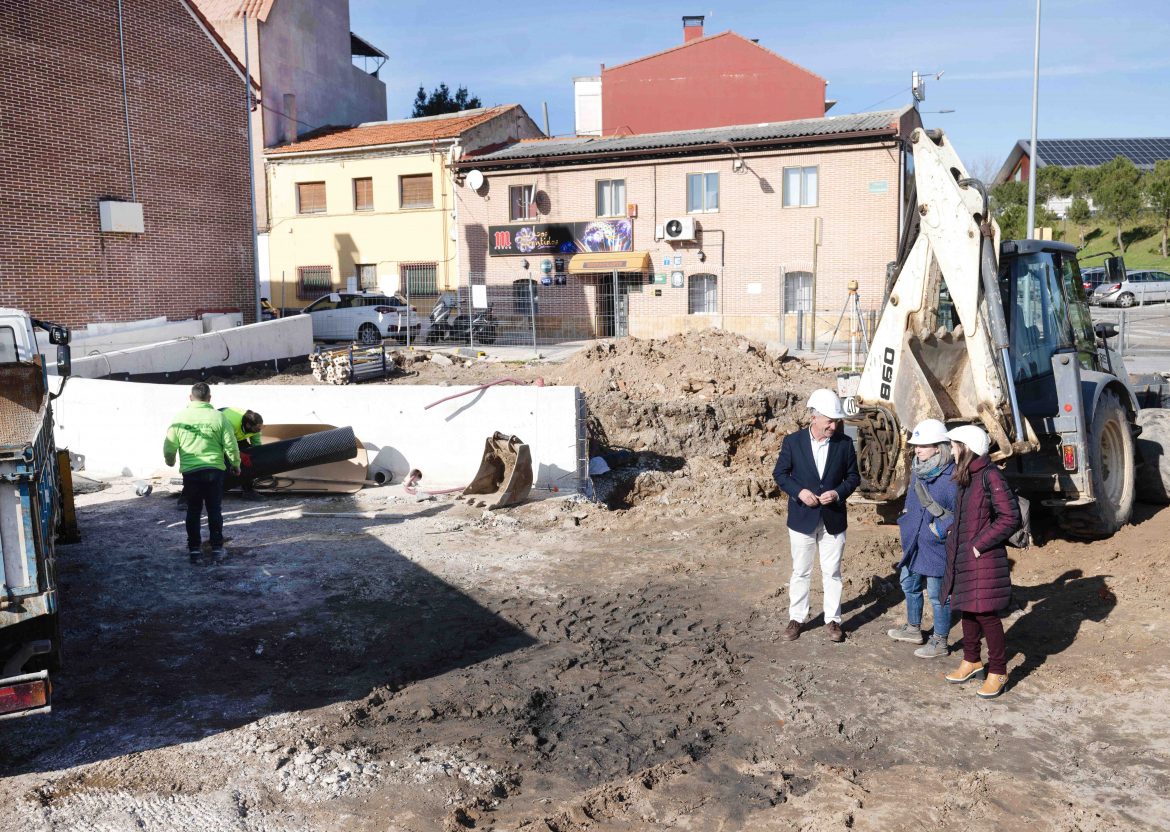 Las obras de la plaza de la Unión, el pasado mes de septiembre. ENA