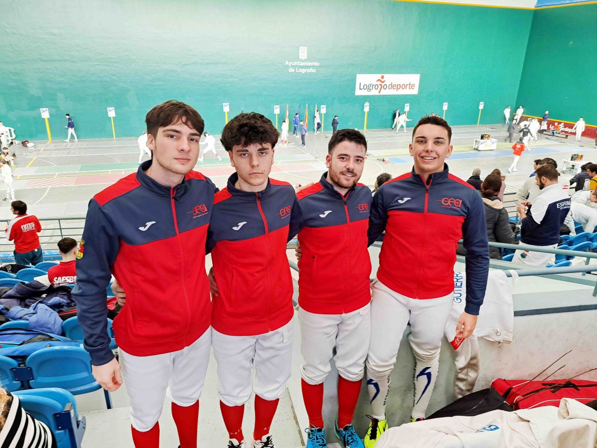 Equipo masculino del Club Esgrima Arroyo. ENA