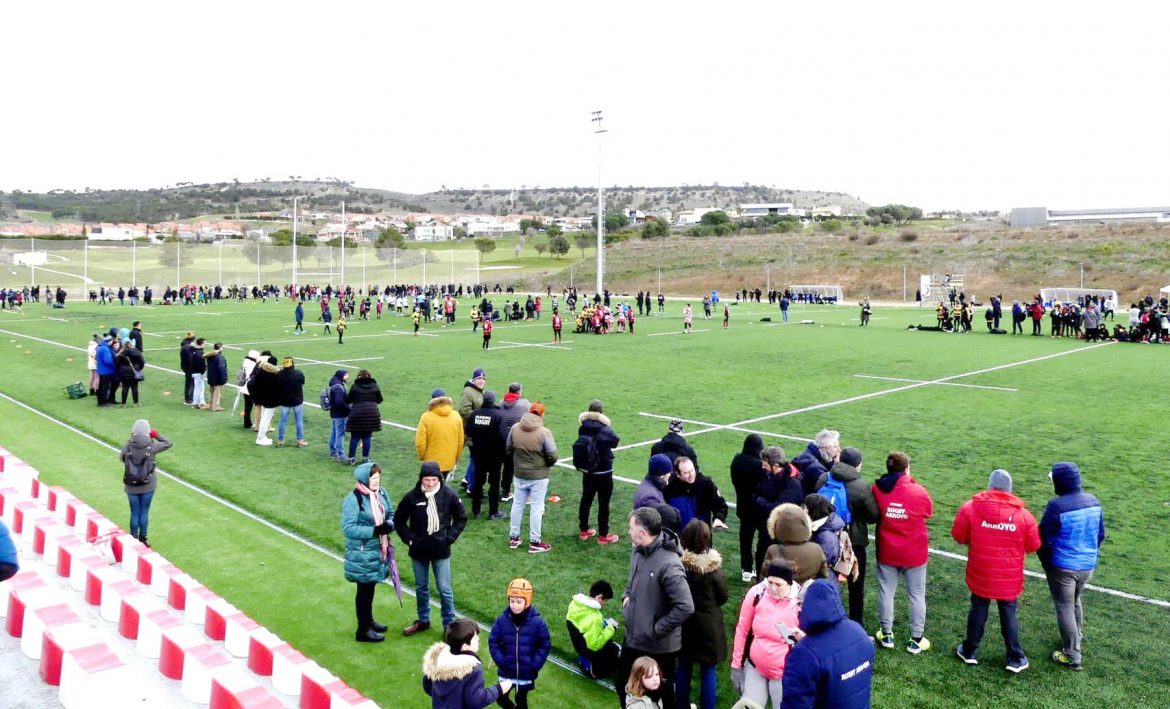 Sotoverde acogió la concentración de escuelas de rugby de Castilla y León. ENA