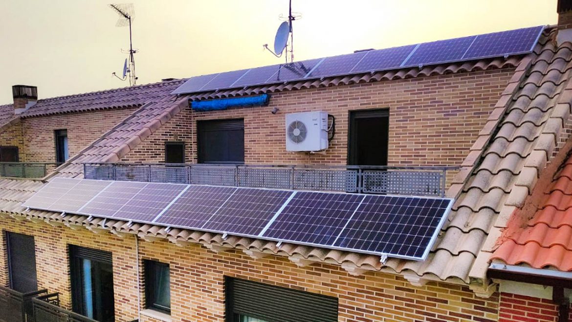 Una vivienda unifamiliar con placas solares para el autoconsumo familiar. ENA