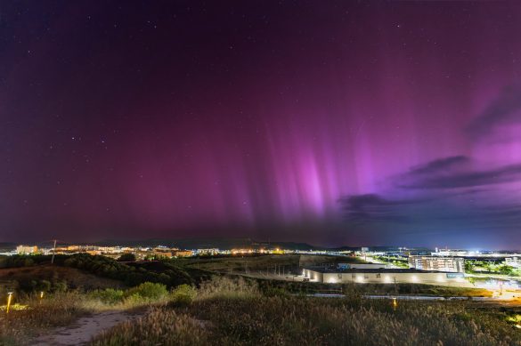 Aurora Boreal desde El Cerro de La Horca