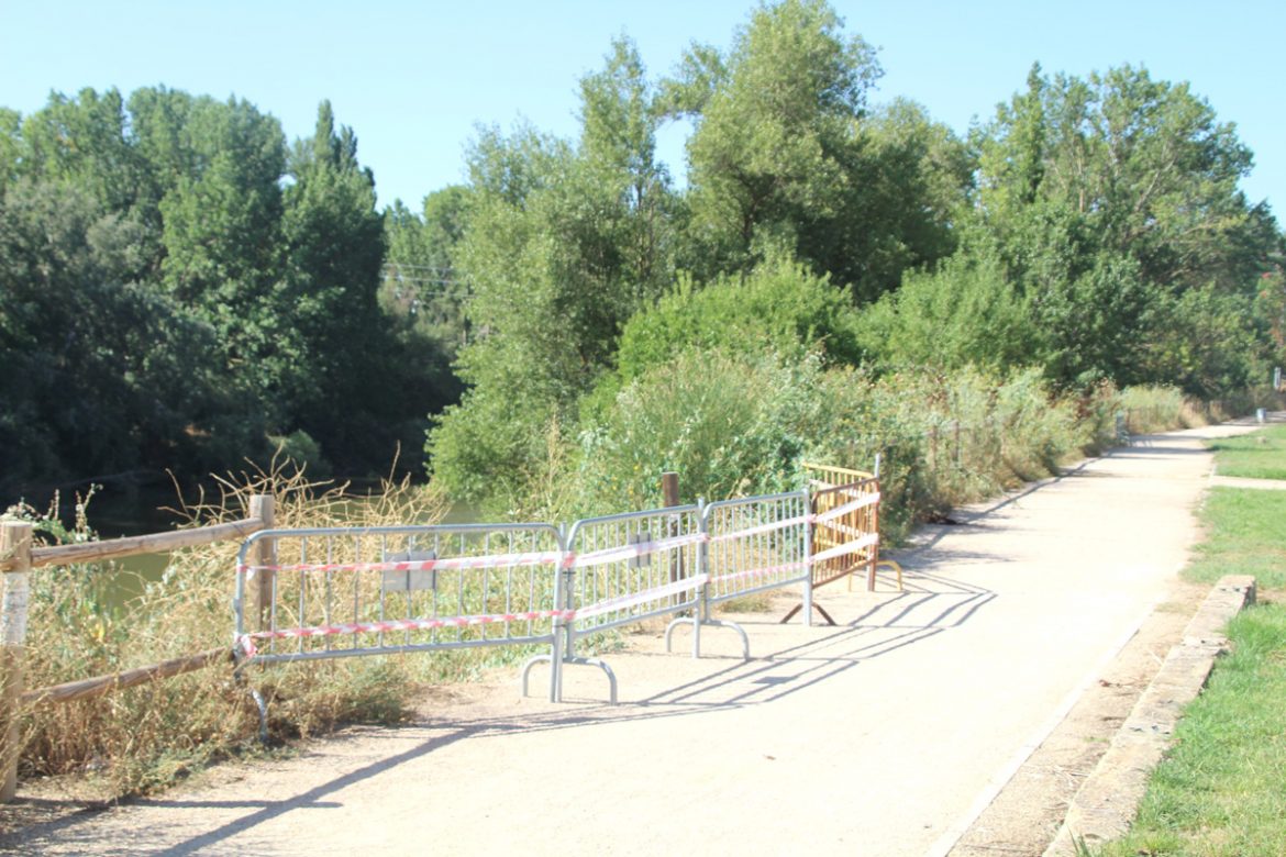 Senda peatonal cercana al parque del Panal, junto al río Pisuerga ENA