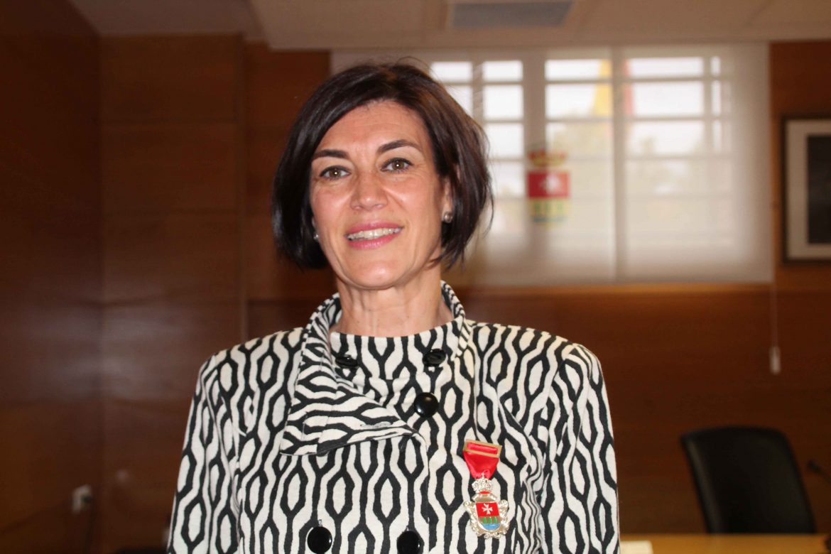 Eva Herrero con la medalla. Álvaro Redondo