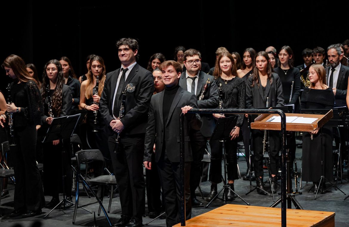 Diego Guijarro, tras su intervención en el concierto de Santa Cecilia. LUIS DE LA FUENTE