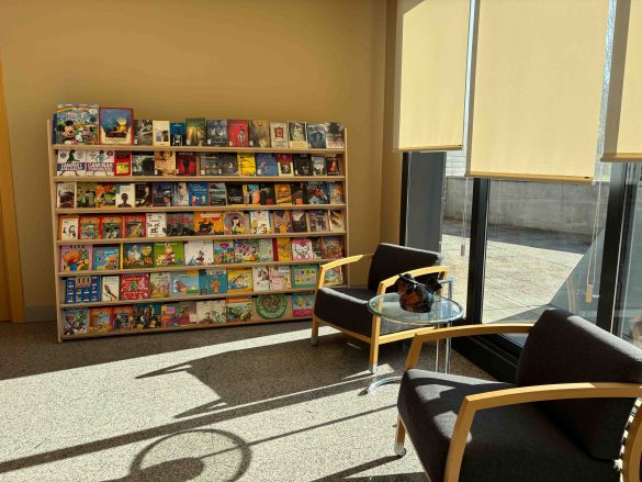 El rincón de la lectura en el Centro Cultural de Arroyo. ENA