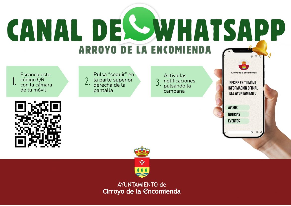 Canal de whatsapp en Arroyo de la Encomienda