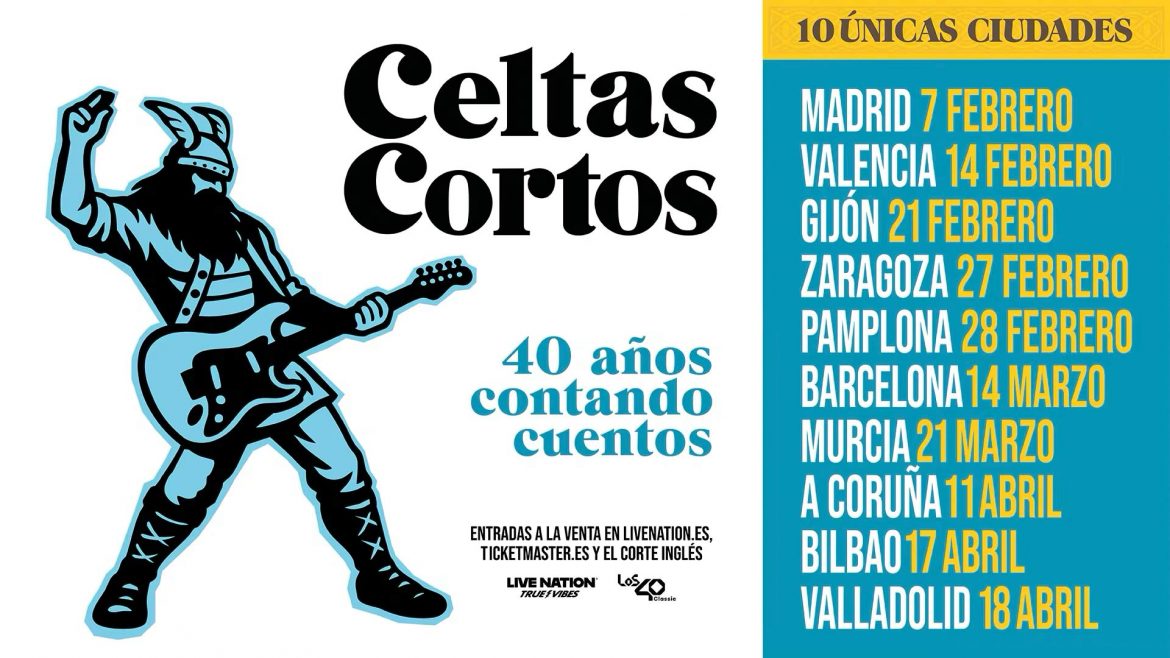 Cartel Gira Celtas Cortos '40 años contando cuentos'