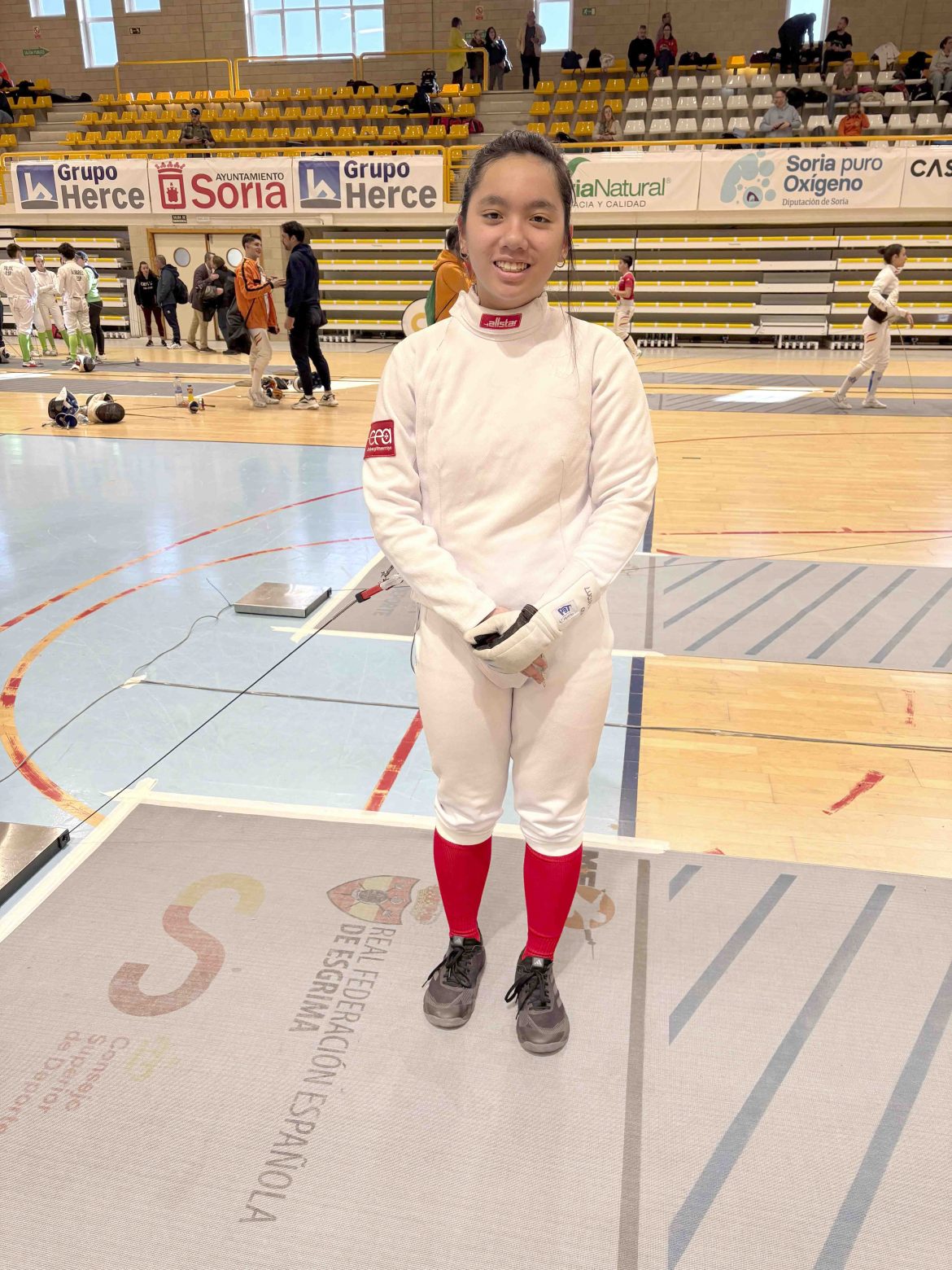 La tiradora Lucía Alonso, en Soria. ENA