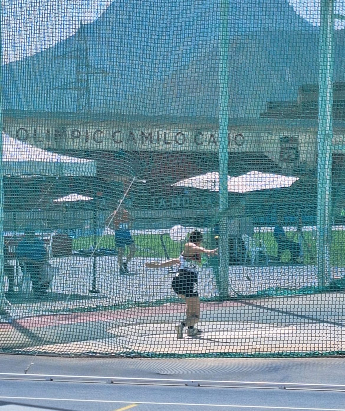 Blanca Alonso lanza el disco en el Campeonato de España Master en La Nucia. ENA