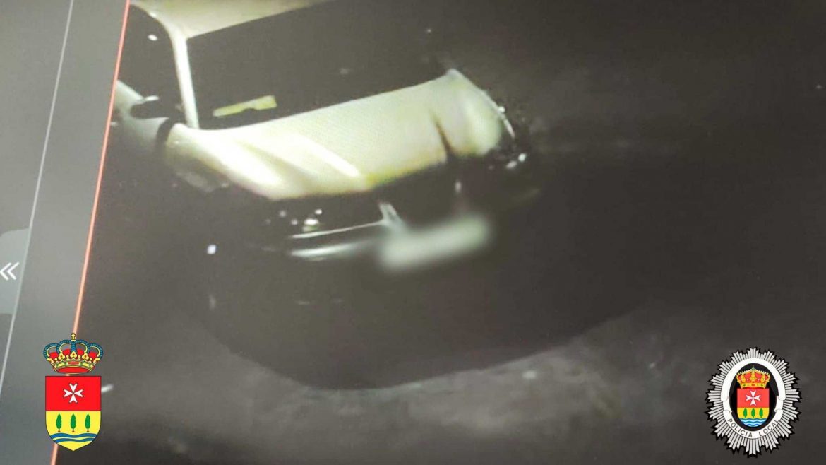 Imagen del vehículo captada por las cámaras del Ayuntamiento. ENA