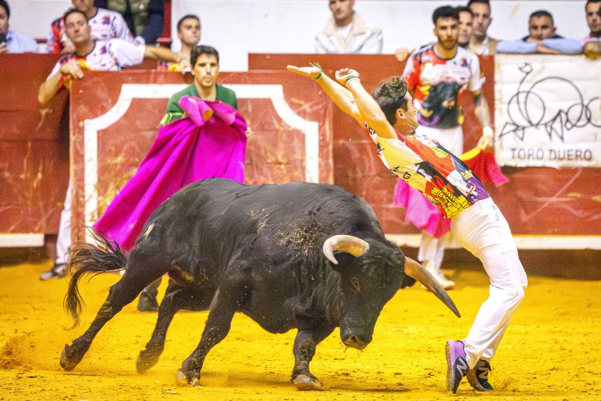 Un recortador durante la semifinal del concurso. ENA