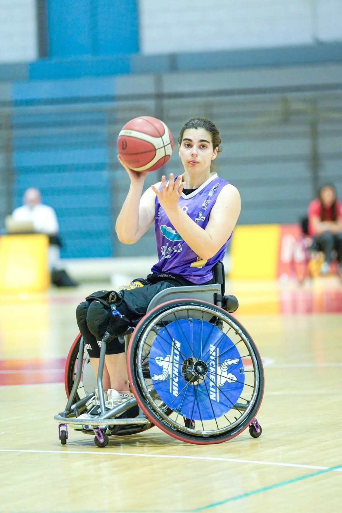 Bea Zudaire, durante un partido del BSR Valladolid. ENA