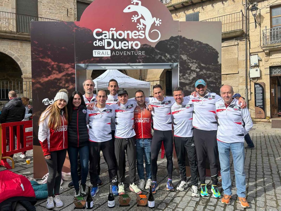 Representantes del Atletismo Arroyo en la Cañones del Duero Trail. ENA