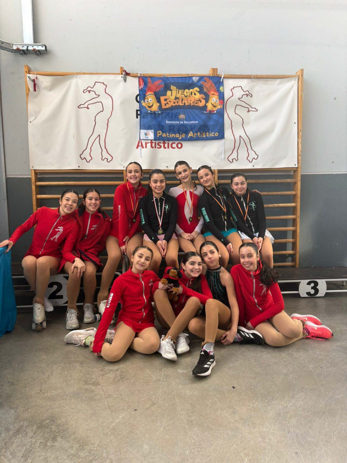 Patinadoras del Club Patinaje Arroyo. ENA