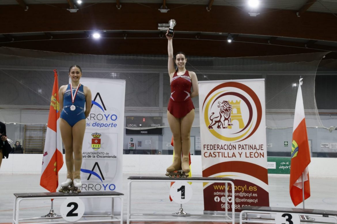 Diana Sofía Piñuela en el podio. ENA