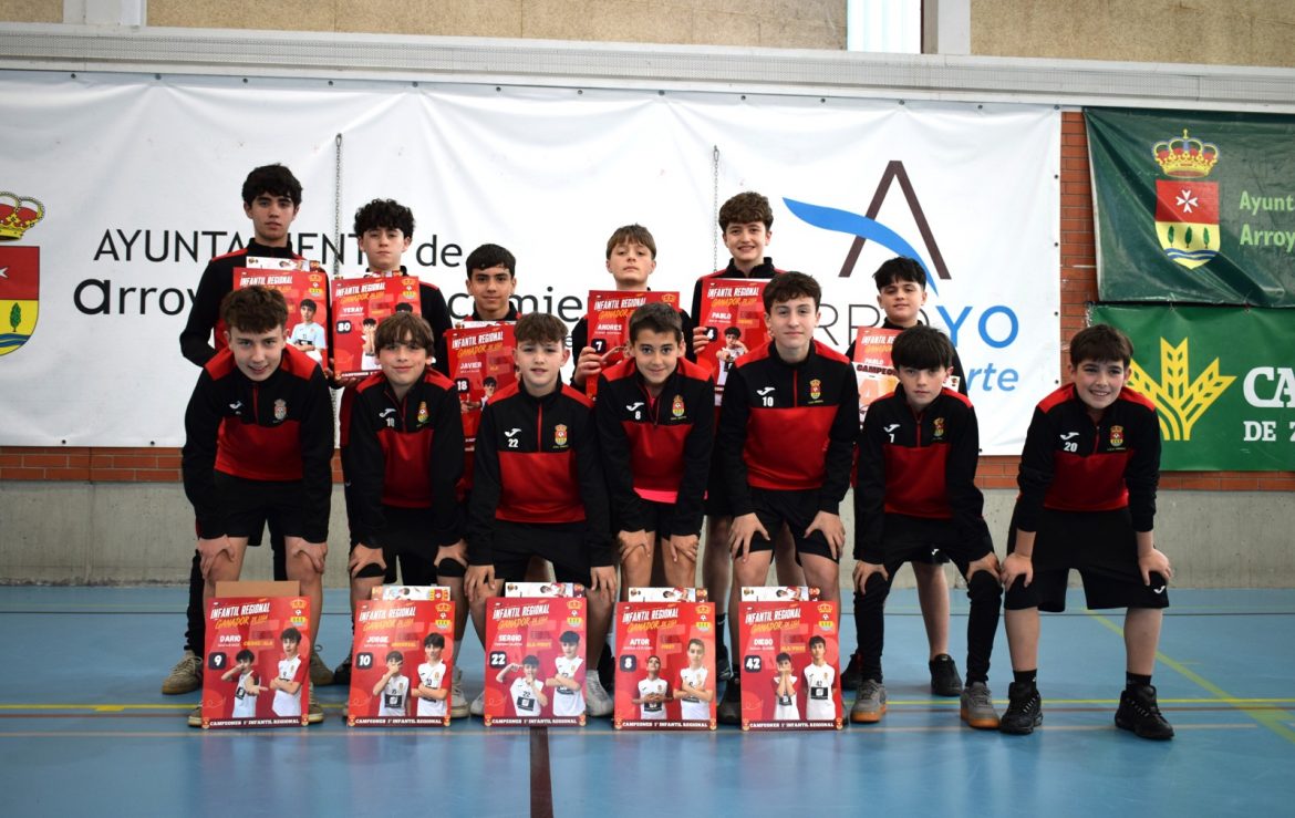 Infantil A del Unión Arroyo Fútbol Sala. ENA