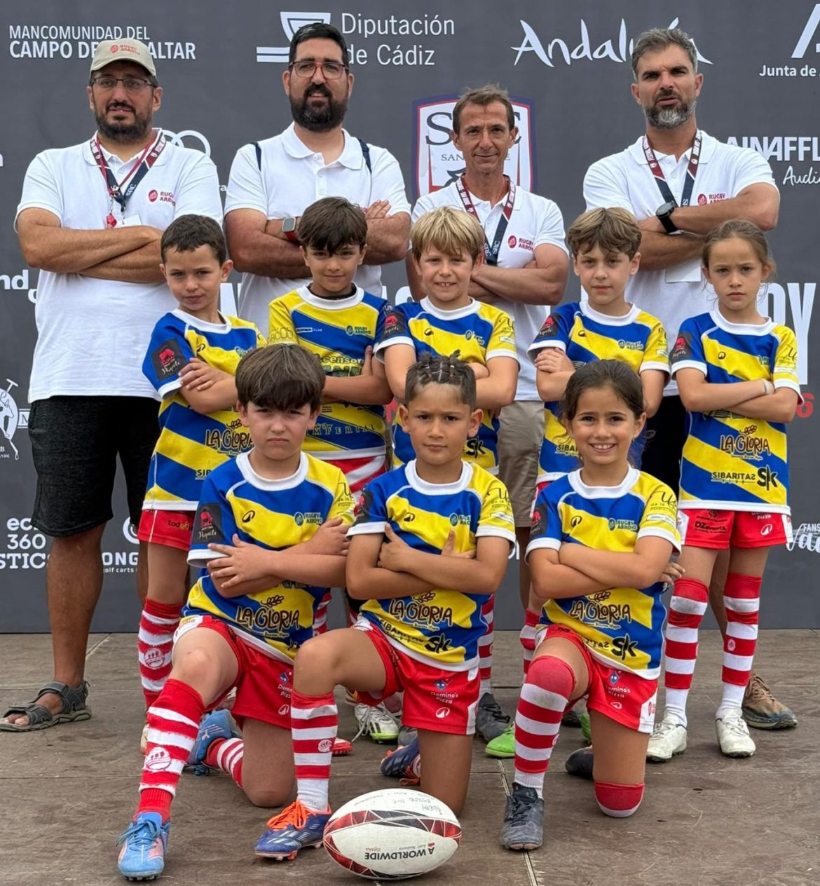 Escuela del Rugby Arroyo en el Nacional de Cádiz. ENA
