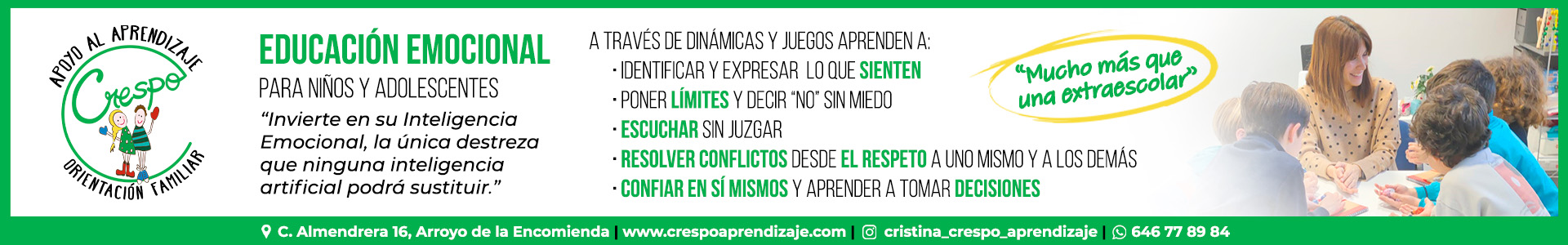 Anuncio Crespo Aprendizaje