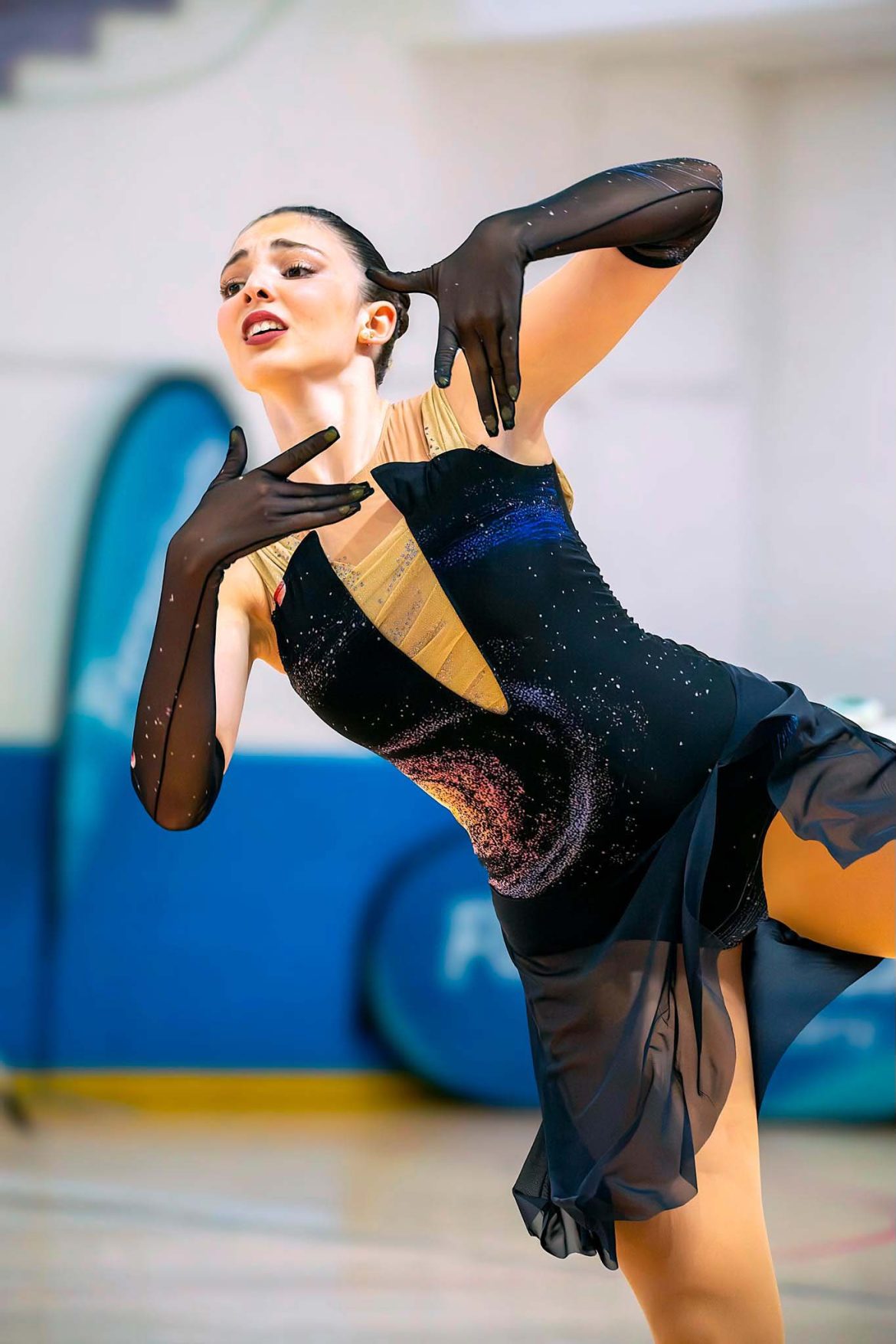 Carolina Serrador durante una competición. ENA